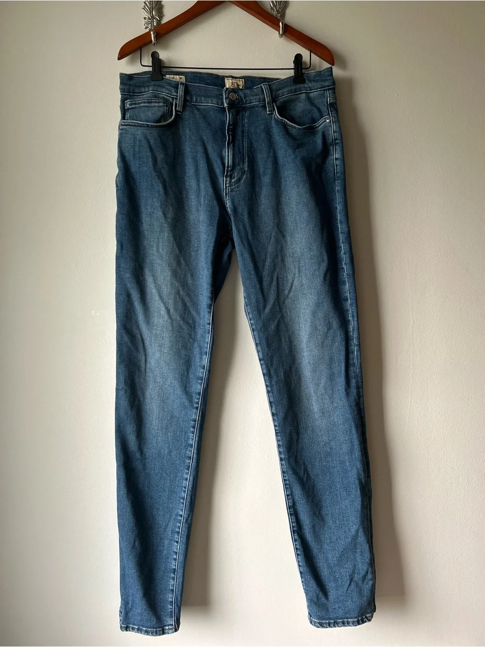 J. CREW 1040 Men’s Slim Straight Jeans 34x36 Medium Wash Stretch Denim Classic